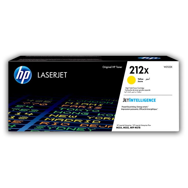 Cartucho Toner HP W2122X - 212X LaserJet Yellow Original