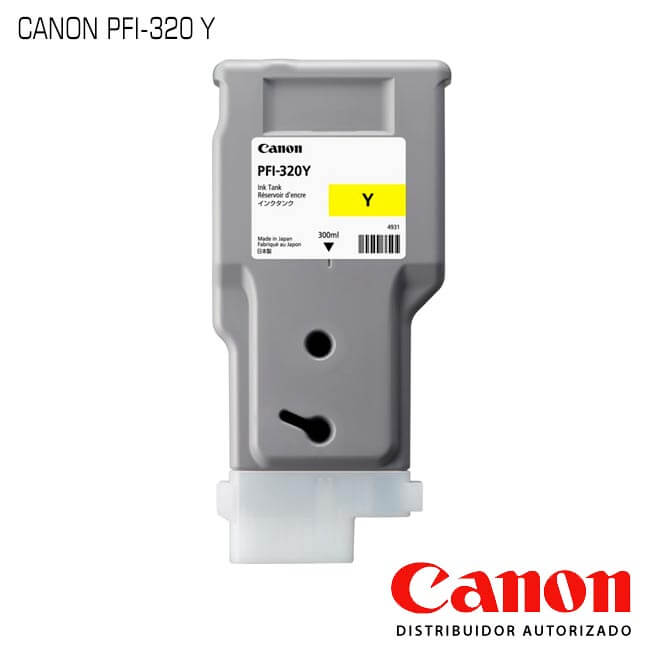 Tanque de Tinta Canon PFI-320Y Yellow Tanque de Tinta Canon PFI-320Y Yellow