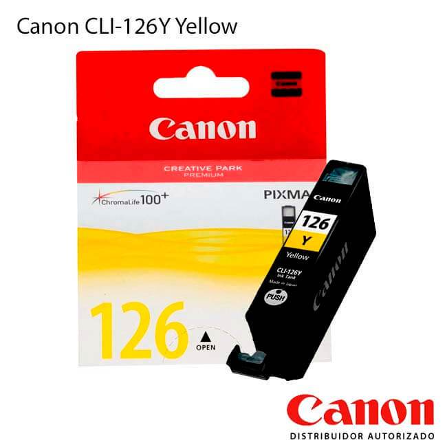 Cartucho de Tinta Canon CLI-126Y Yellow Cartucho de Tinta Canon CLI-126Y Yellow