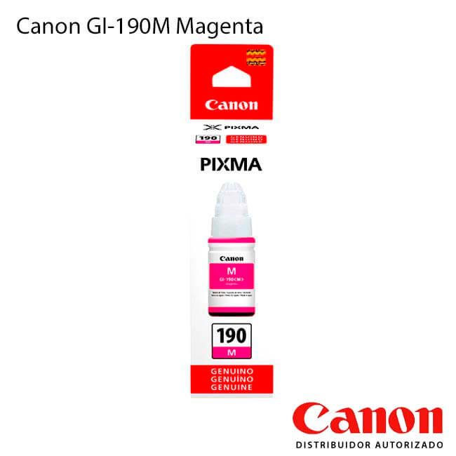 Cartucho de Tinta Canon GI-190M Magenta Cartucho de Tinta Canon GI-190M Magenta