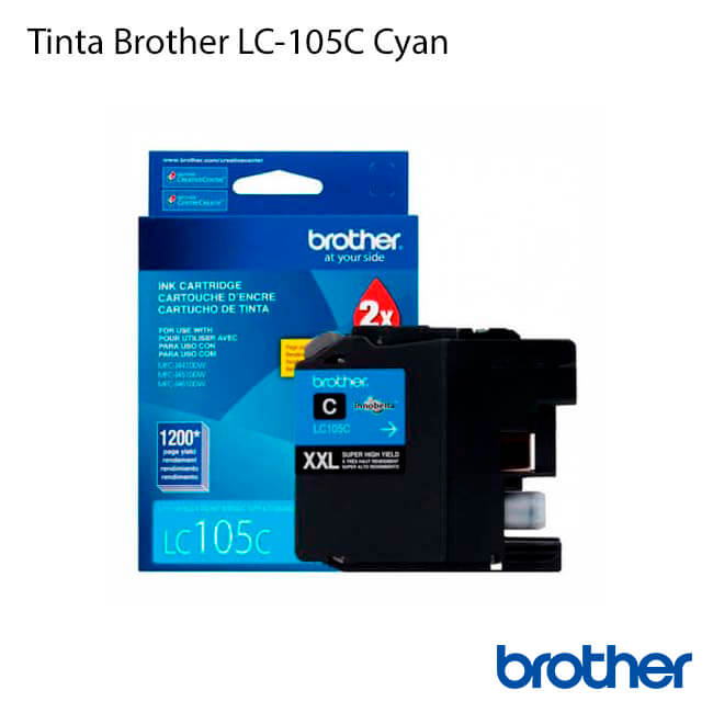 ▷  Tinta Brother LC-105C Cyan 【 original 】