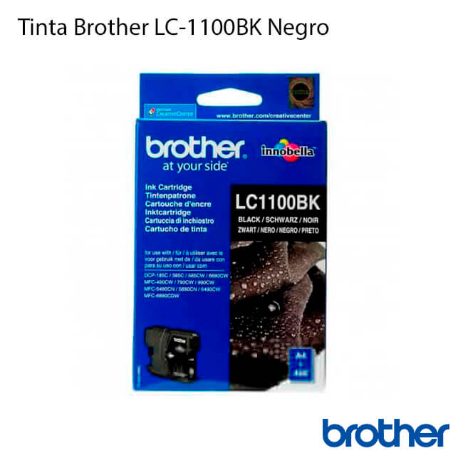 ▷  Tinta Brother LC1100BK Negro 【 original 】