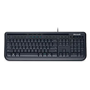 Kit Teclado y Mouse Microsoft Wired 600, USB, Negro