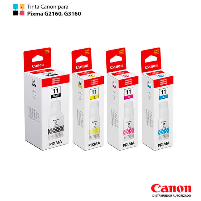 Tinta para Canon G3160 | G2160【 Negro y Colores】