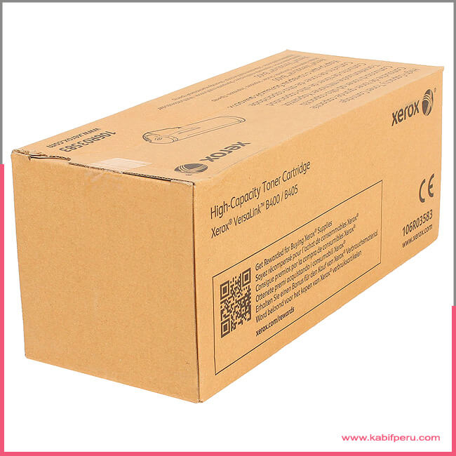 Toner Xerox Versalink B400 Original【 106r03583 】Negro