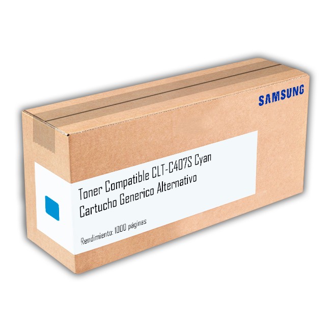 Toner Compatible CLT-C407S Cyan Cartucho Generico Alternativo